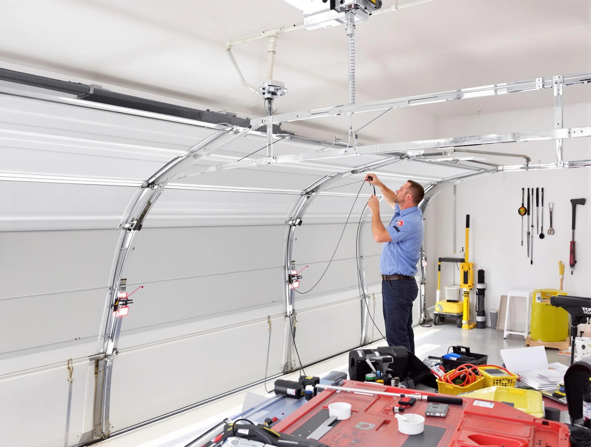 Garage door cable repair service by Randolph Garage Door Repair in Randolph