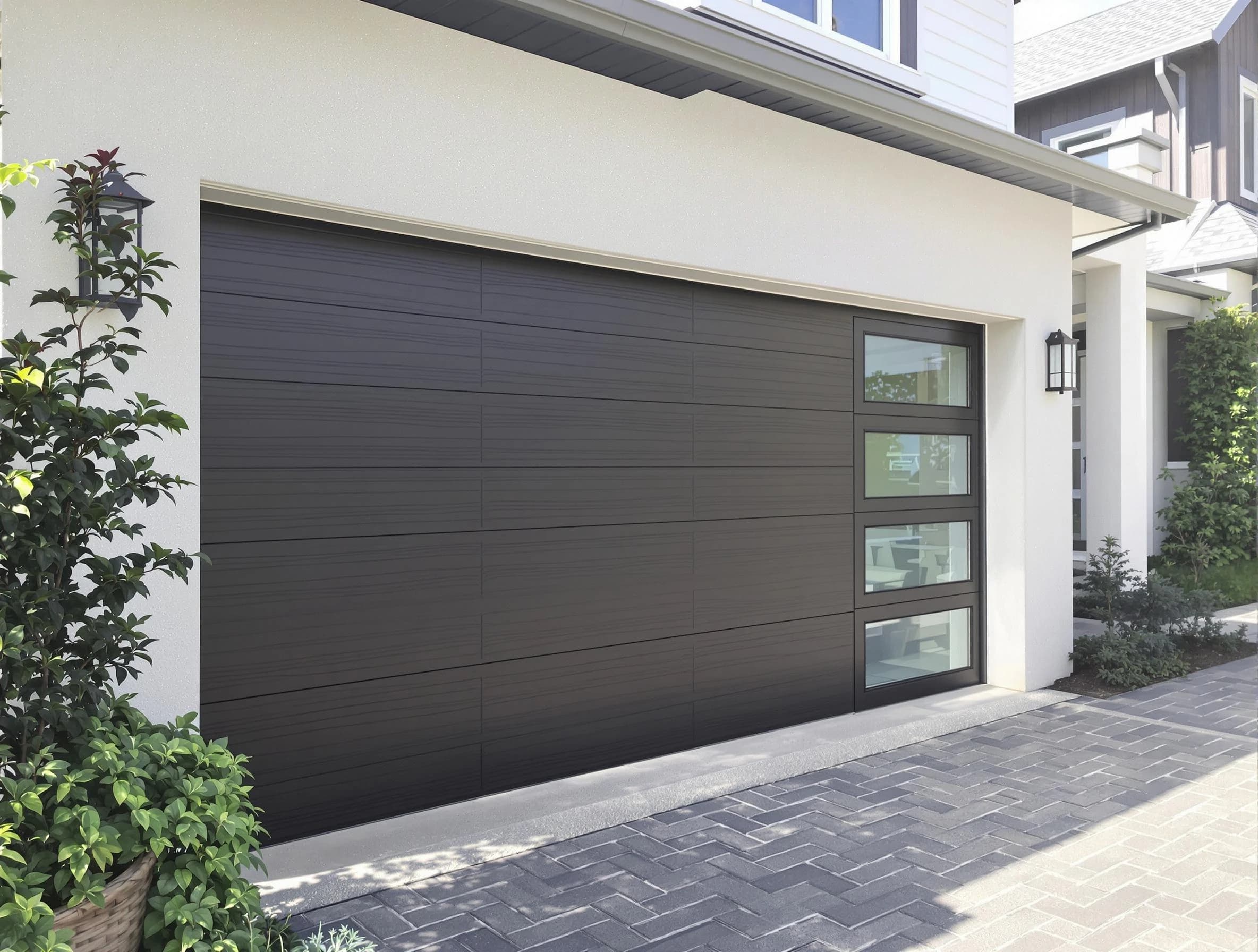 Custom garage door installation by Randolph Garage Door Repair in Randolph