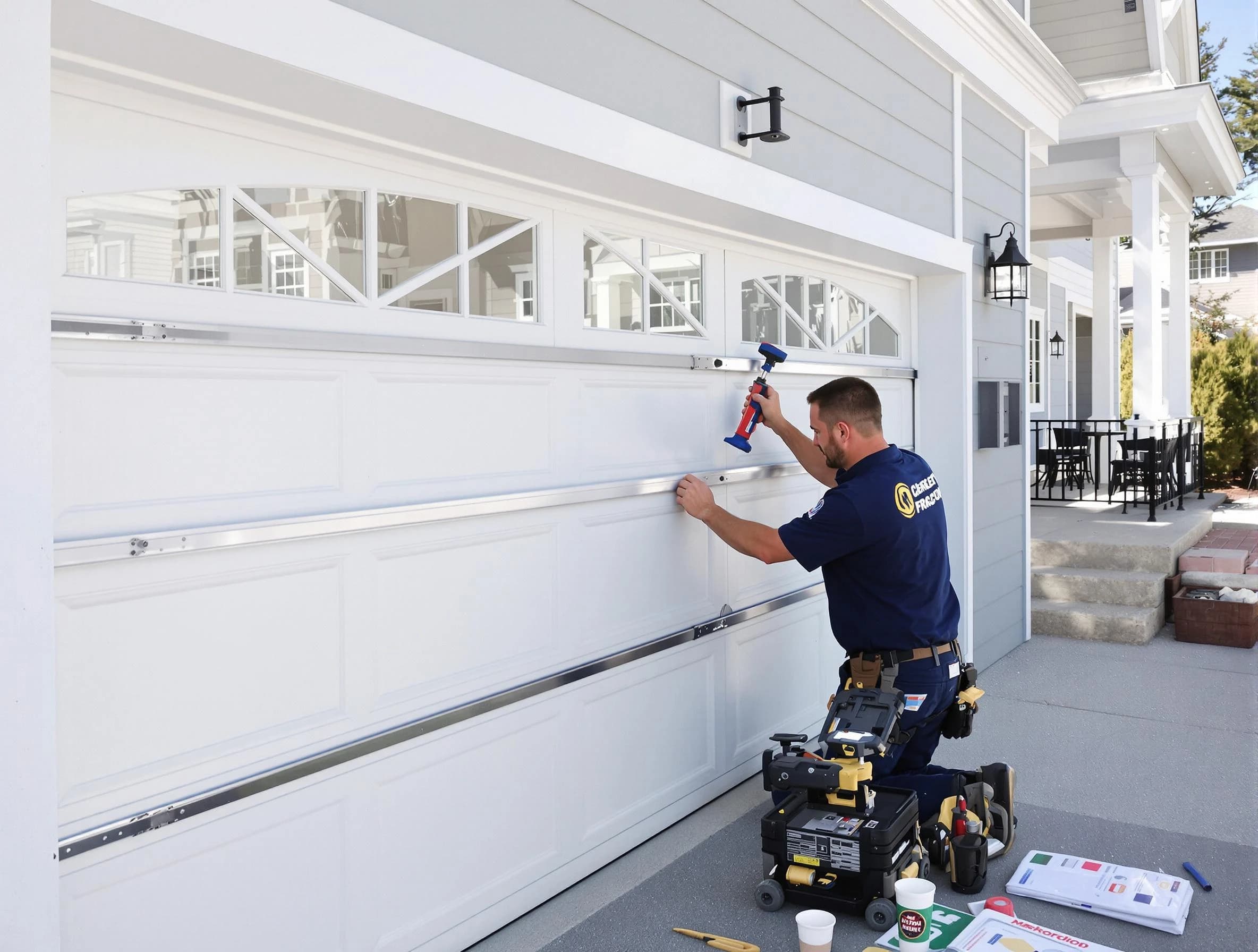 Professional garage door installation by Randolph Garage Door Repair in Randolph