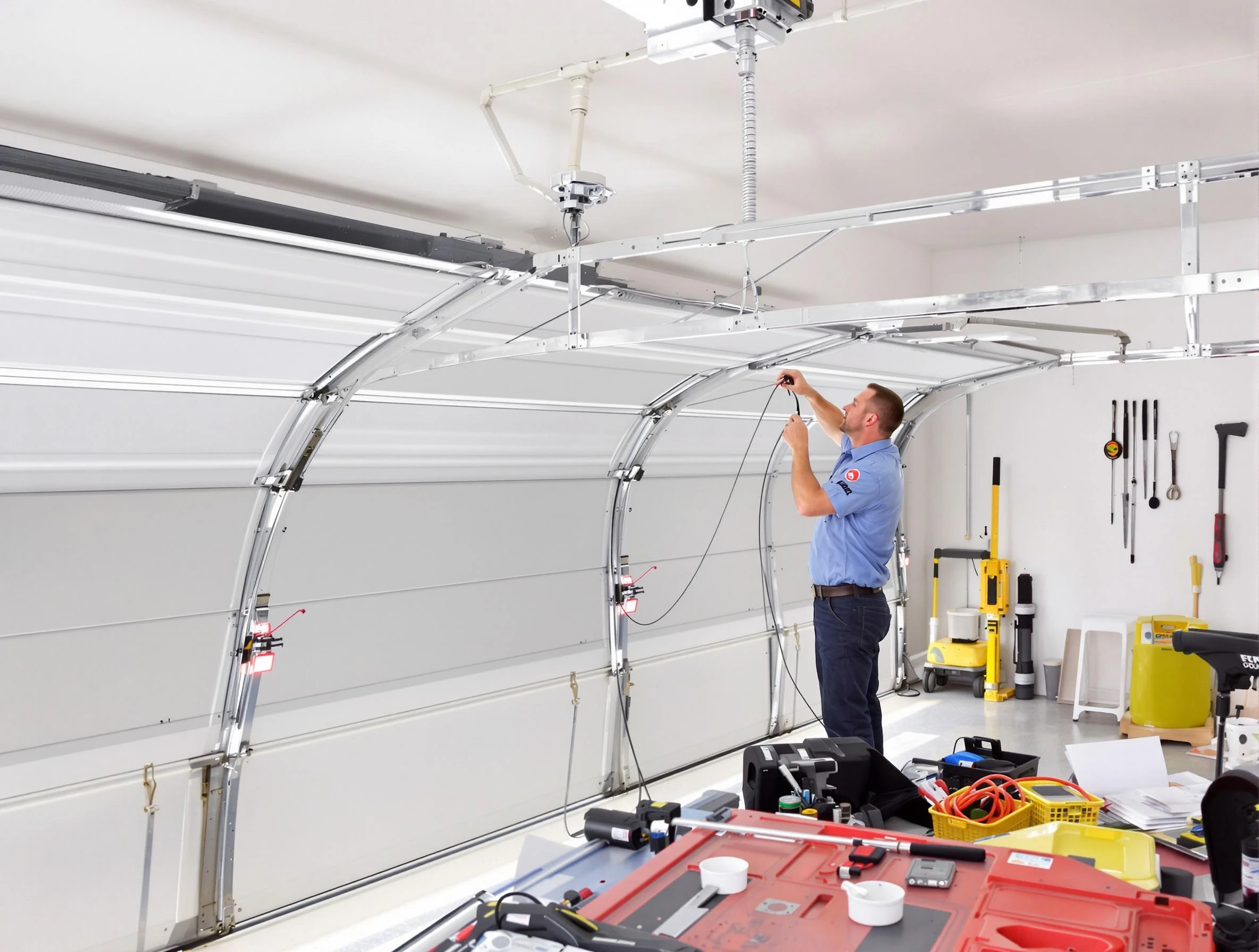 Garage door cable repair service by Randolph Garage Door Repair in Randolph