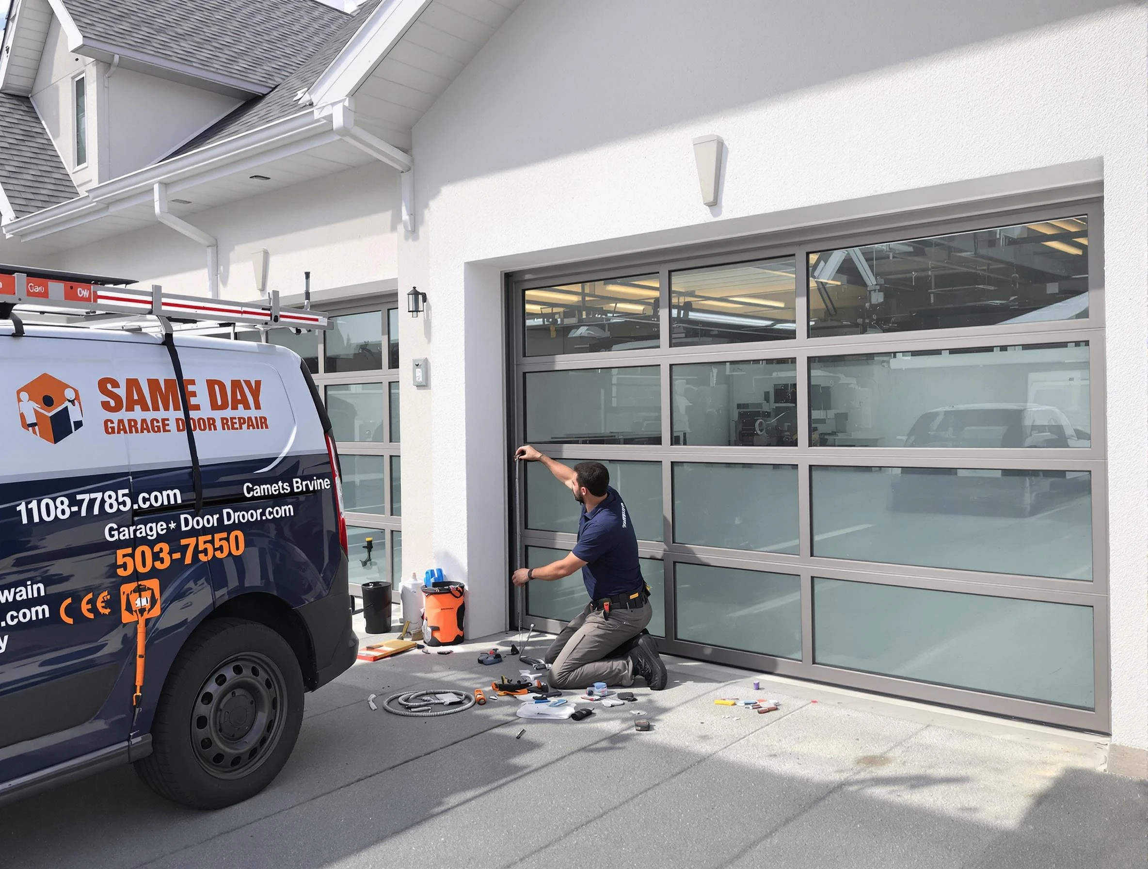 Same-day garage door repair service by Randolph Garage Door Repair in Randolph